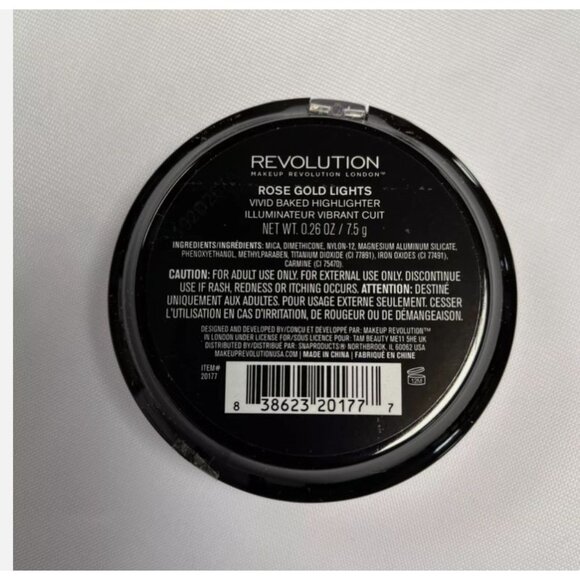 Makeup Revolution Vivid Baked Highlighter Rose Gold Lights Shimmery Finish 7.5g - Picture 2 of 3